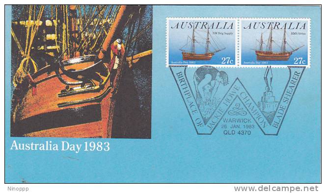 Australia 1983 Jackie Howe Birthplace Pictorial  Postmark - Marcophilie