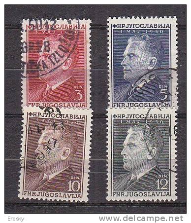 PGL AY693 - YUGOSLAVIE Yv N°544/47 - Used Stamps