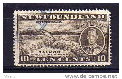 Newfoundland - 1937 - 10 Cents Additional Coronation Issue (Perf 14) - Used - 1908-1947