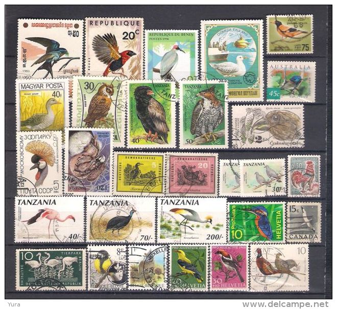 Lot 108  Birds  Small Collection 3 Scans   73  Different - Collections, Lots & Series