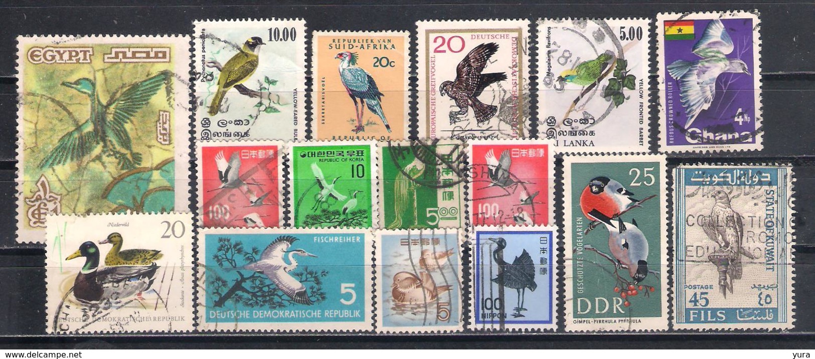 Lot 110  Birds  Small Collection  3 Scans 81  Different - Collections, Lots & Series