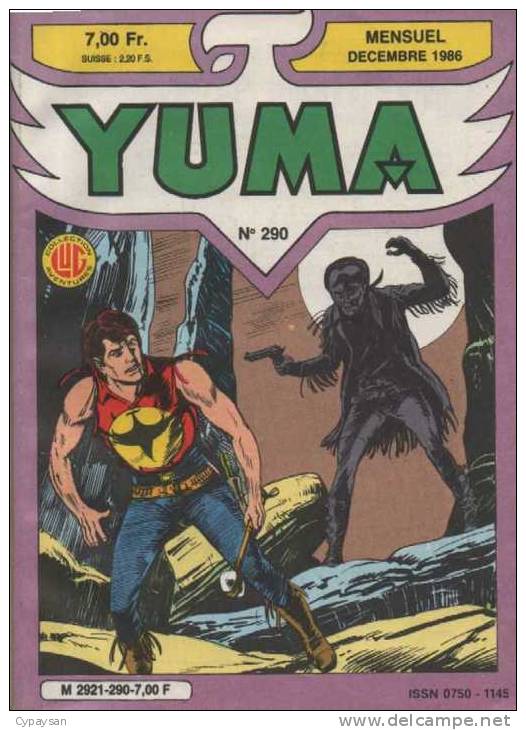 YUMA N° 290  AVEC ZAGOR BE 12-1986 - Yuma