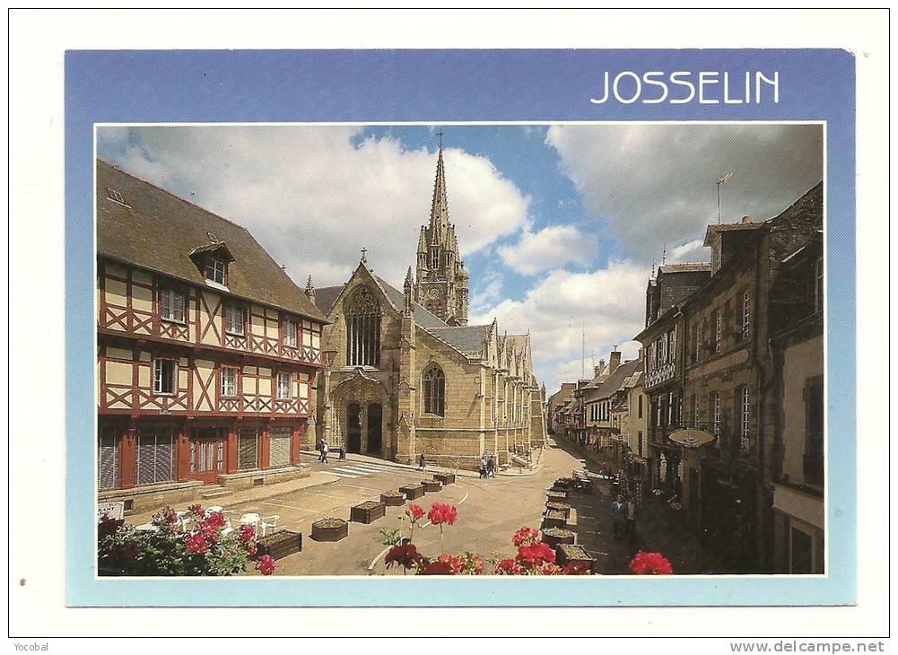 Cp, 56, Josselin, La Basilique N.D. Du Roncier - Josselin