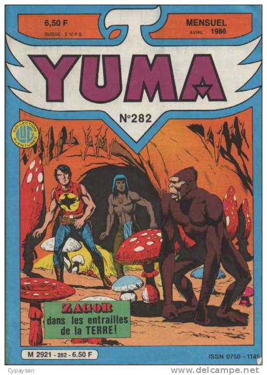 YUMA N° 282 AVEC ZAGOR BE 04-1986 - Yuma