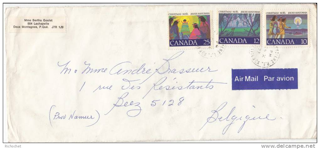 Canada 643 à 645 Obl. Sur Lettre - Covers & Documents