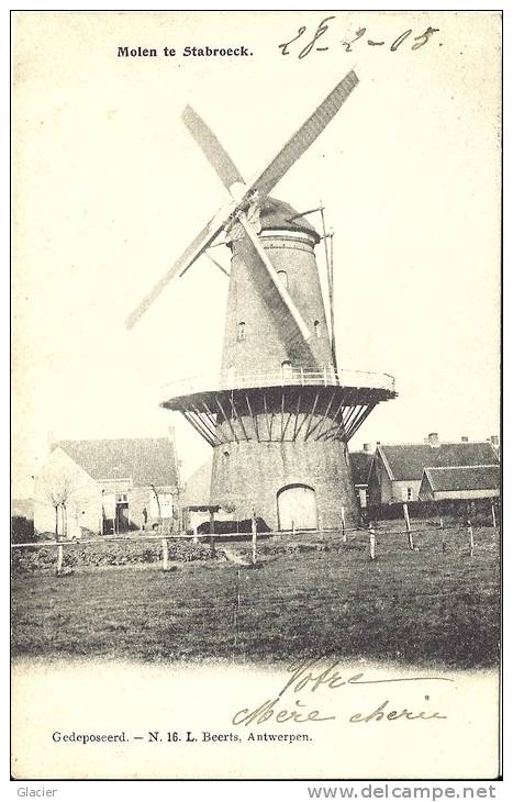 Molen Te STABROECK - N. 16 L. Beerts Antwerpen - Stabroek