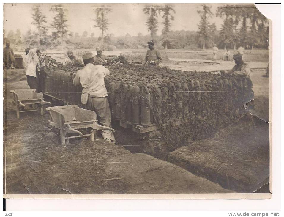 Belgique Flandres Flanders Dépot De Munitions Obus Camouflés    Poilus 14-18 WWI Ww1 1wk 1914-1918 - Guerre, Militaire