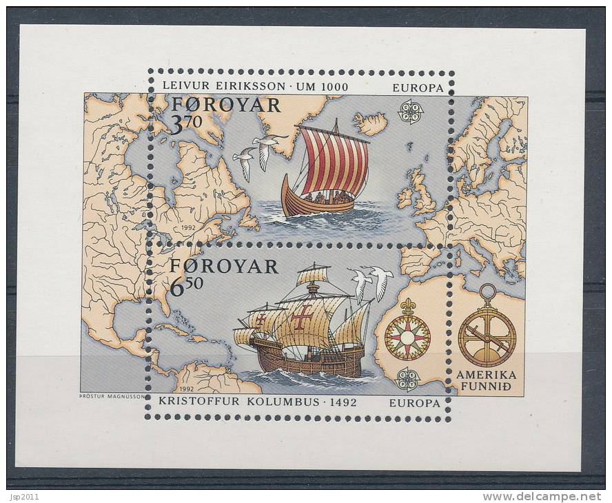 Europa CEPT 1992, Denmark, Block # 5 SS MNH** - 1992