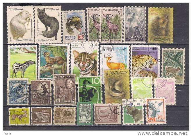 Lot 112  Mammals    3 Scans 80 Differents  MNH, Used - Otros & Sin Clasificación