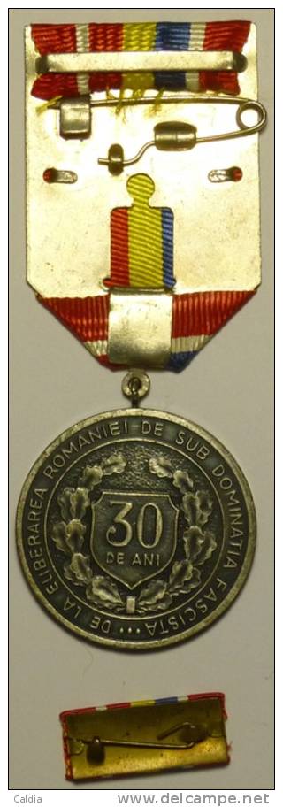 Roumanie Romania Rumänien Médaille Medal Comuniste "30 Ans" - Autres & Non Classés