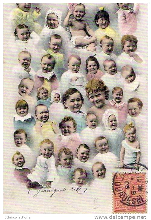 Bébés Multiples  Surréalisme   Photographie  Montage - Bébés