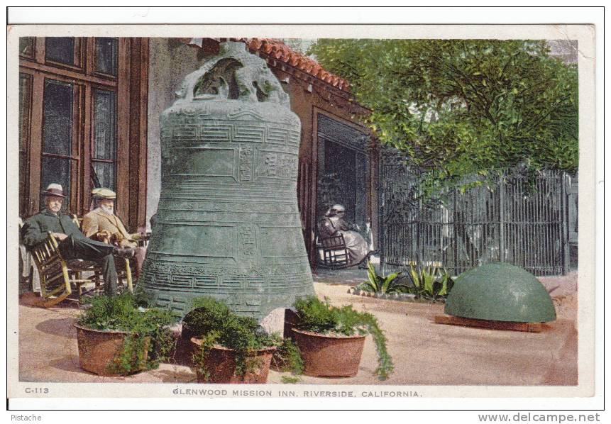 Glenwood Mission Inn - Riverside California - Hotel - Animated - Cloche Bell - Unused - 2 Scans - Other & Unclassified