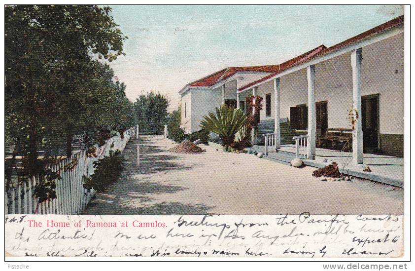 Home Of Ramona At Camulos - Vintage 1906 - California - Simple Back - 2 Scans - M. Rieder - Other & Unclassified