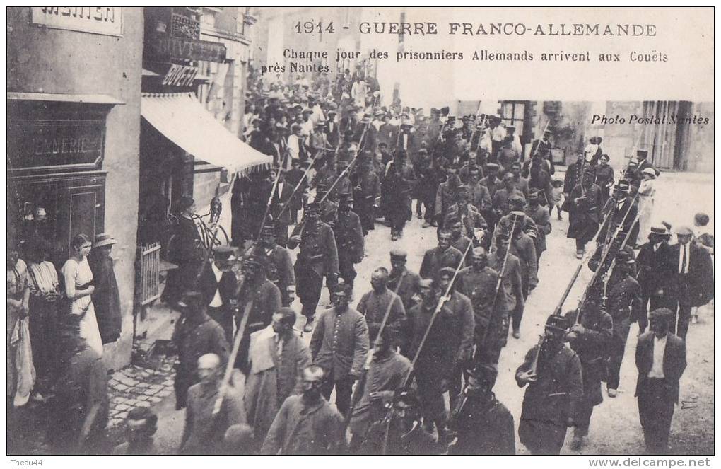 Guerre Franco-Allemande En 1914 - BOUGUENAIS - Prisonniers Allemands Arrivant Aux COUET Près De Nantes - Bouguenais