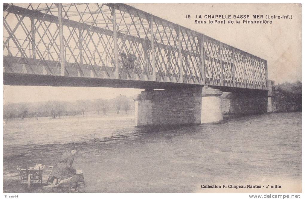 ¤¤  -  19  -  LA CHAPELLE-BASSE-MER  -  Sous Le Pont De La Pinsonnière  -  Lavoir , Laveuse , Lavendière   -  ¤¤ - La Chapelle Basse-Mer