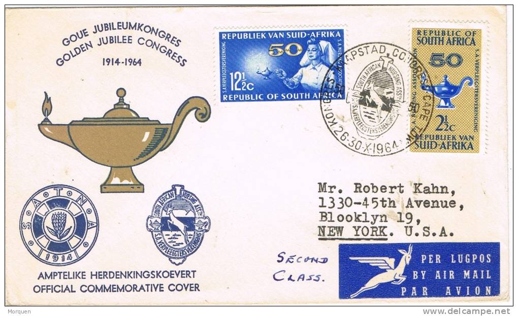 0664. Carta Aerea KAAPSTAD (South Africa) 1964,  Congress Jubilee - Covers & Documents