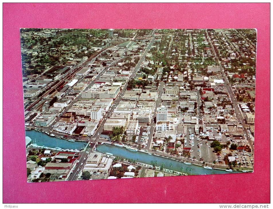 FL - Florida > Fort Lauderdale   Aerial View  Early Chrome------  Ref 749 - Fort Lauderdale
