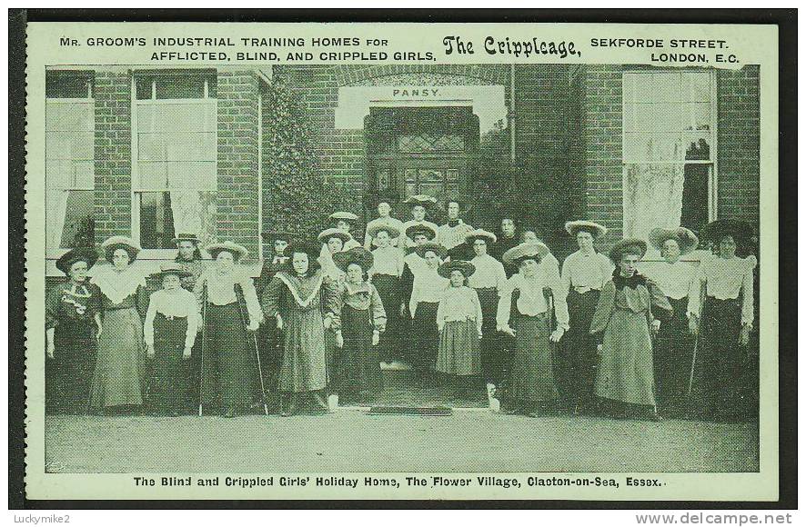 "The Blind And Crippled Girls Holiday Home, The Flower Village, Clacton-on-Sea, Essex". - Croix-Rouge