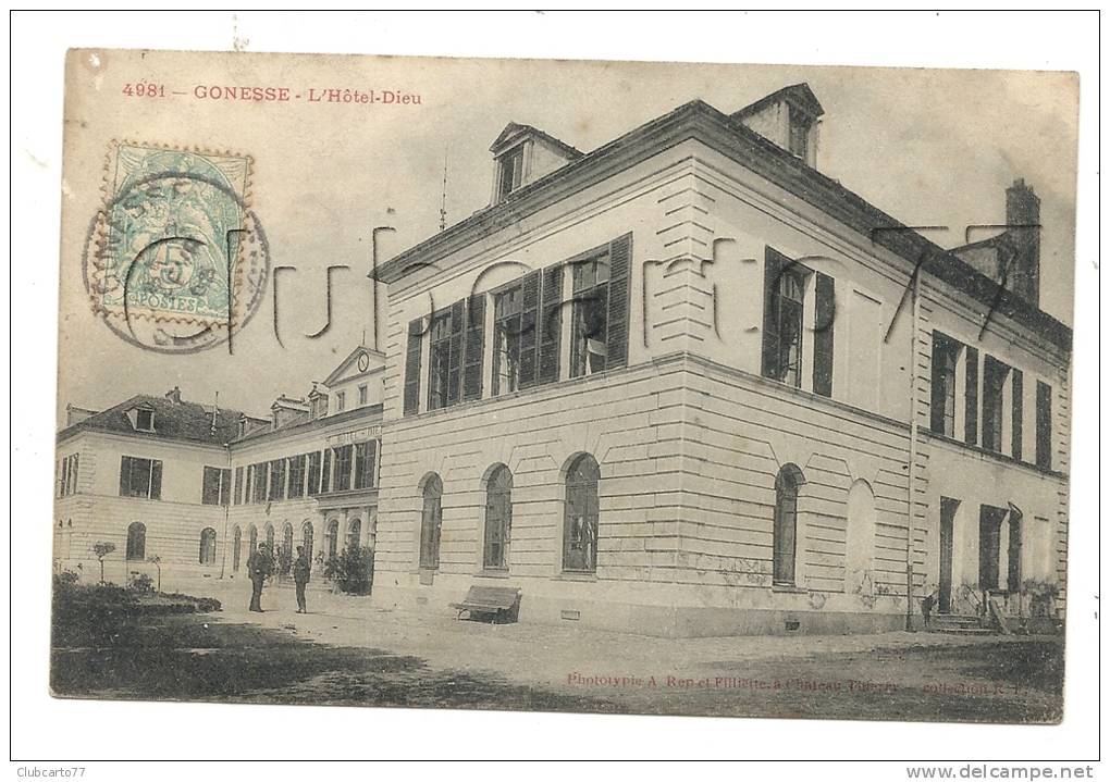 Gonesse (95) : L'hôtel Dieu En 1905 (animé). - Gonesse