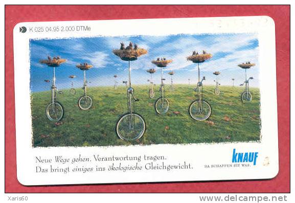 GERMANY: K-025 04/95 "Knauf" (2.000 Ex) Used - K-Series : Série Clients