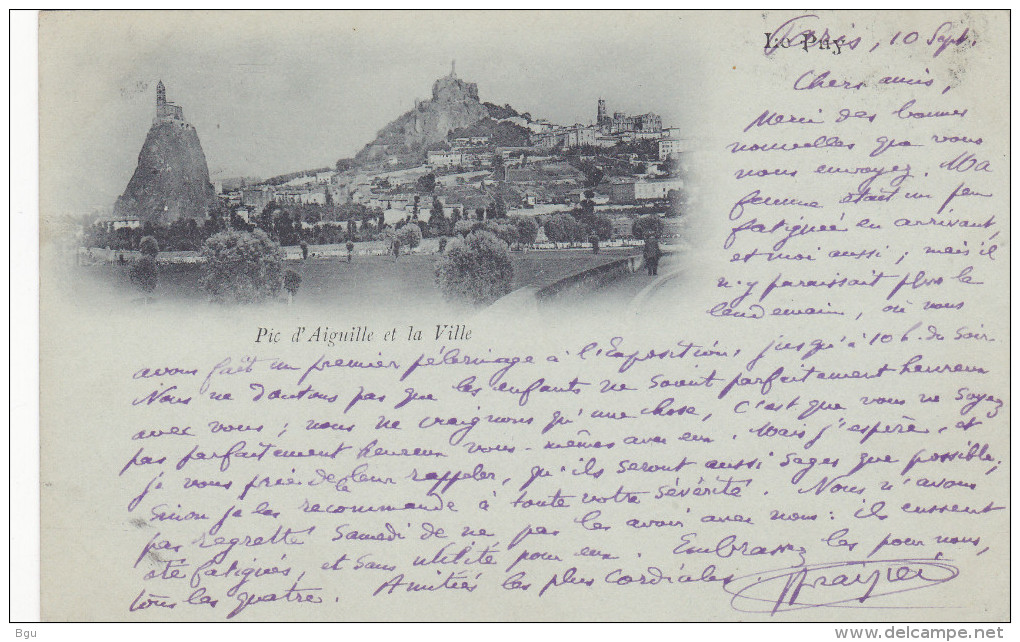 Le Puy (43) - Pic D´Aiguille Et La Ville - Le Puy En Velay