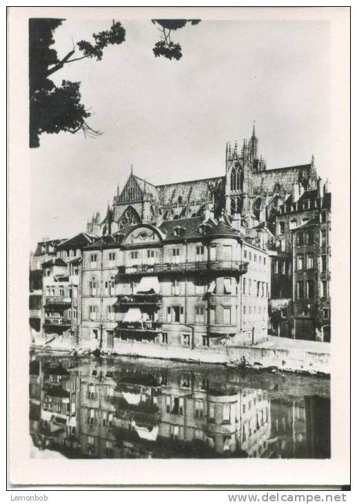 France, METZ, "The Rocks" On The Moselle Bank And The Cathedral, Mini Photo[12637] - Other & Unclassified