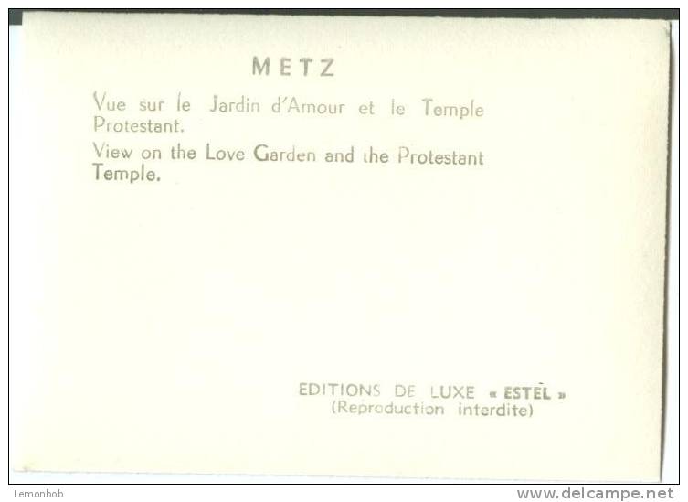 France, METZ, View On The Love Garden And The Protestant Temple Mini Photo[12638] - Other & Unclassified