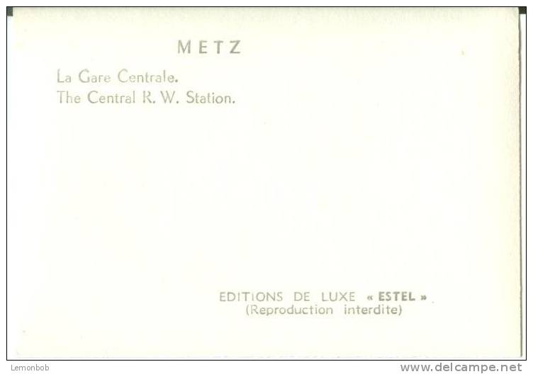 France, METZ, The Central R.W. Station, Mini Photo [12644] - Other & Unclassified