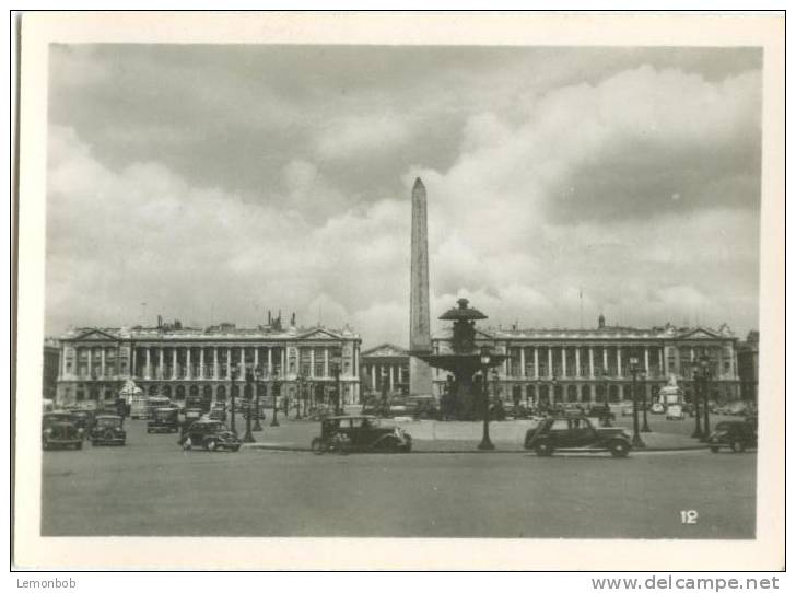 France, Paris, Place De La Concorde 1930s-40s Photo[12654] - Other & Unclassified
