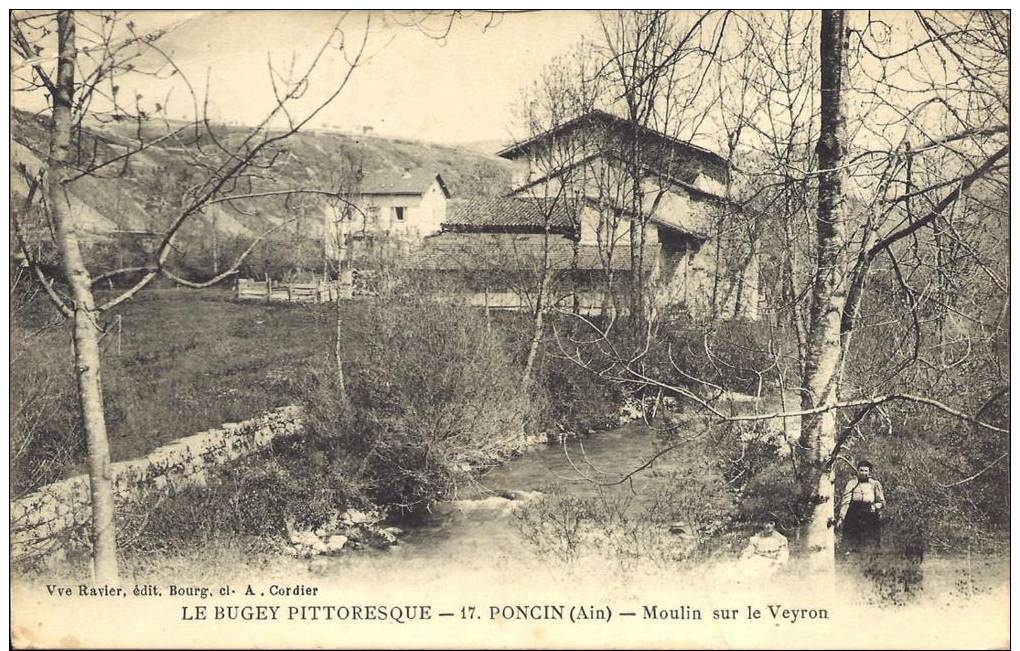 01 - PONCIN -  Ain - MOULIN SUR LE VEYRON - Non Classés