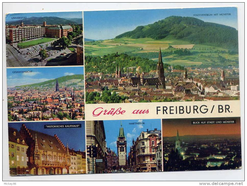 Allemagne--FREIBURG / BR---Gruss Aus Freiburg / Br---vues Diverses ,cpm N°727/25 éd Kruger - Freiburg I. Br.