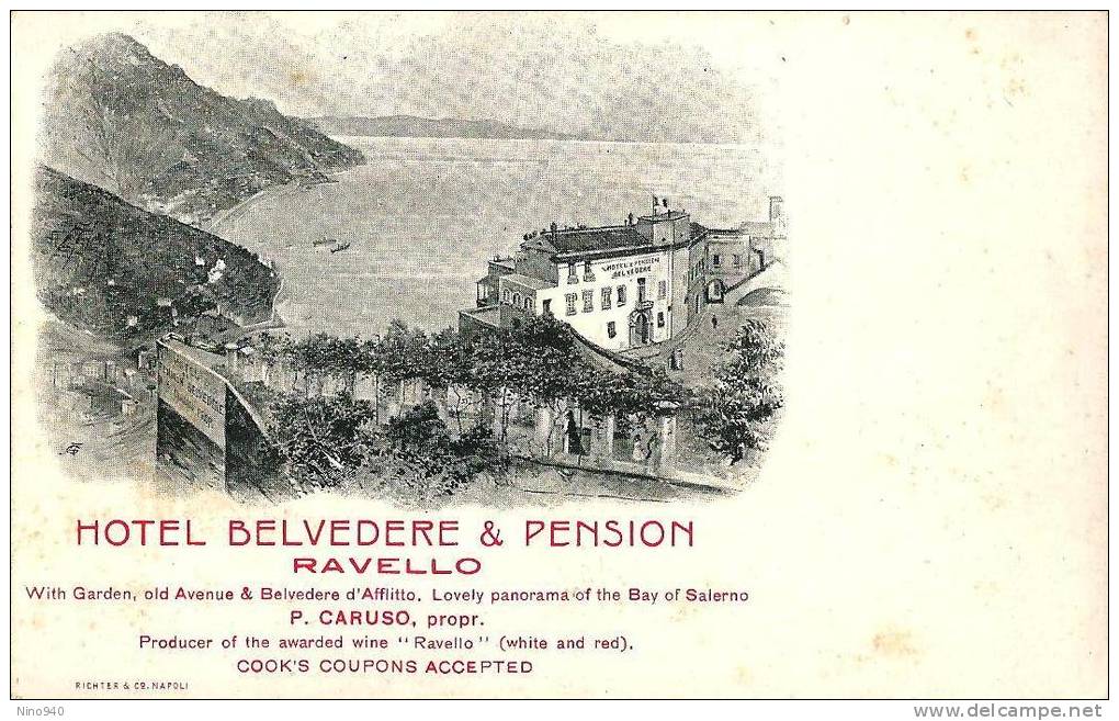 RAVELLO (SA) - HOTEL BELVEDERE & PENSION -  F/P - N/V - Salerno