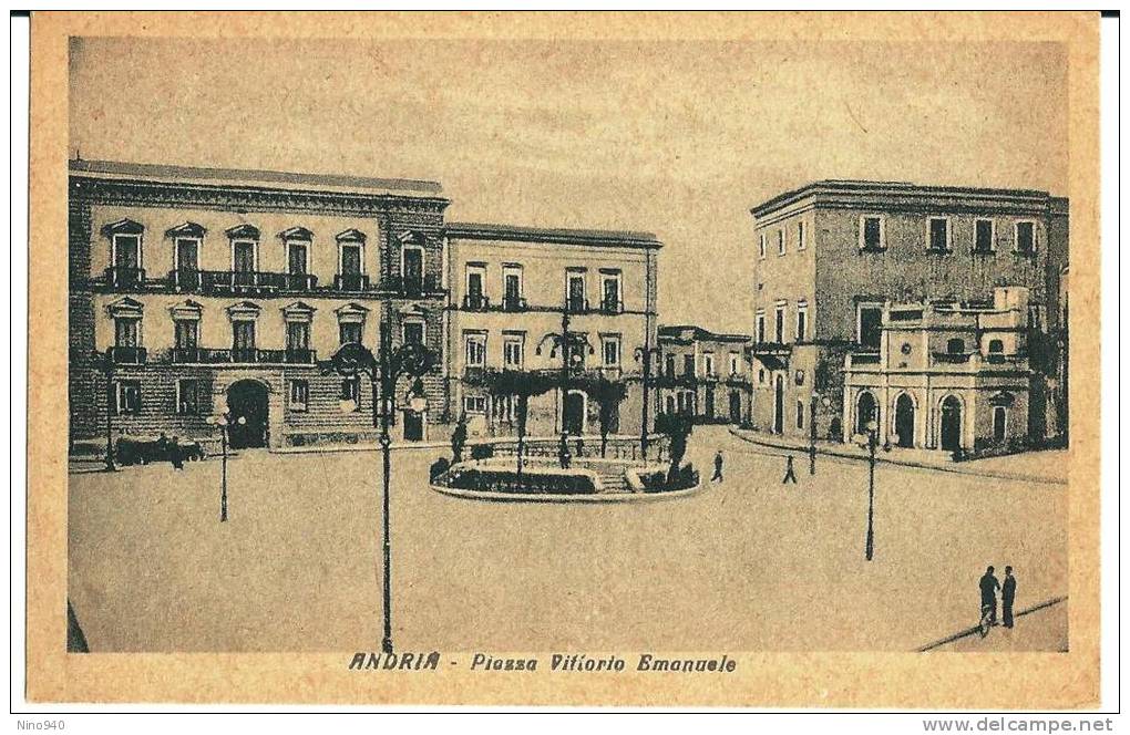 ANDRIA - PIAZZA VITTORIO EMANUELE -  F/P - N/V - Andria