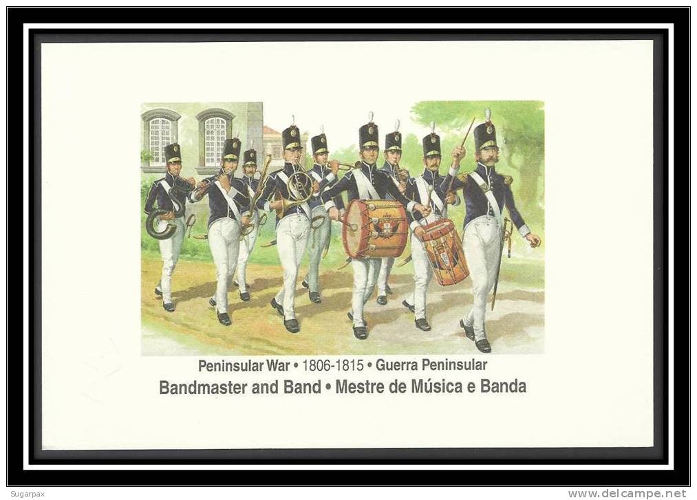 PORTUGAL - PENINSULAR WAR - 1806 / 1815 - GUERRA PENINSULAR - BANDMASTER AND BAND - MESTRE DE MÚSICA E BANDA - Uniforms