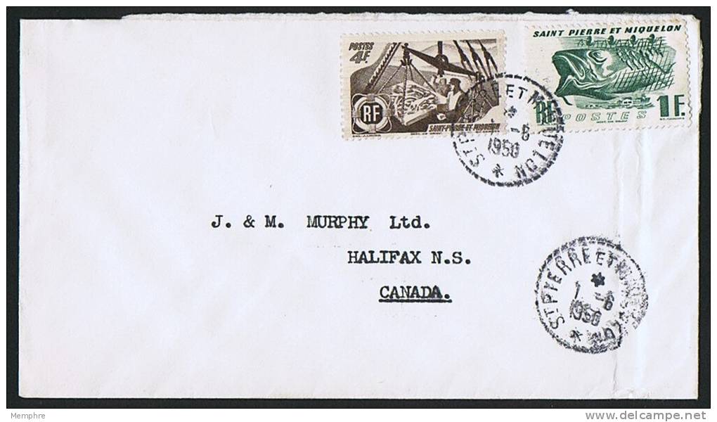 1950 Lettre  Pour Le Canada  Yv 331,  337 - Lettres & Documents