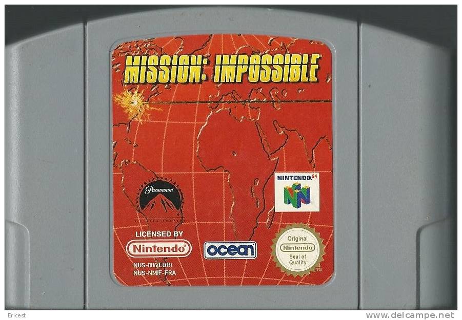 JEU NINTENDO 64 MISSION : IMPOSSIBLE SANS BOITE NI NOTICE - Nintendo 64