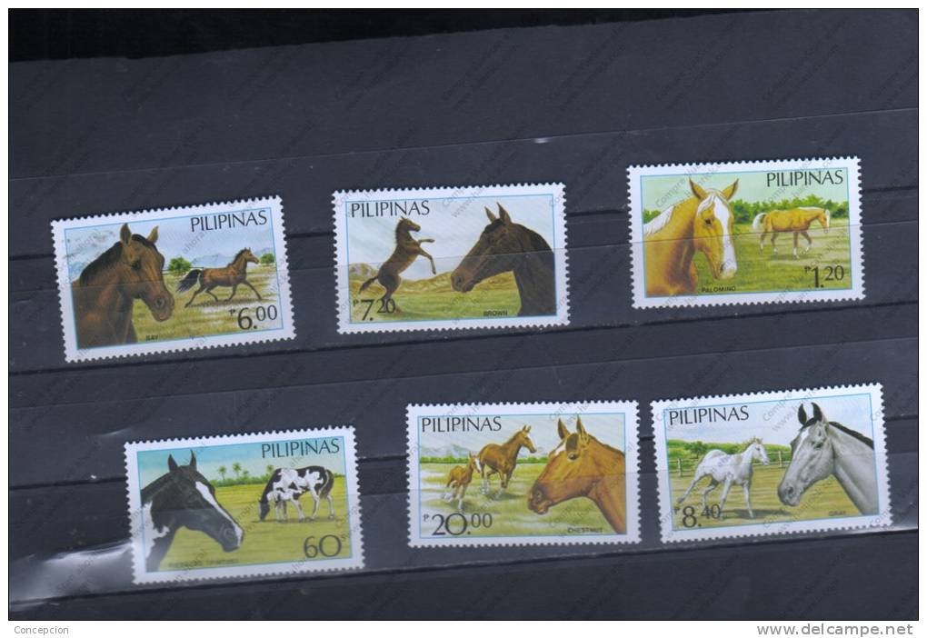 PHILIPPINES Nº 1443 AL 1448 - Horses