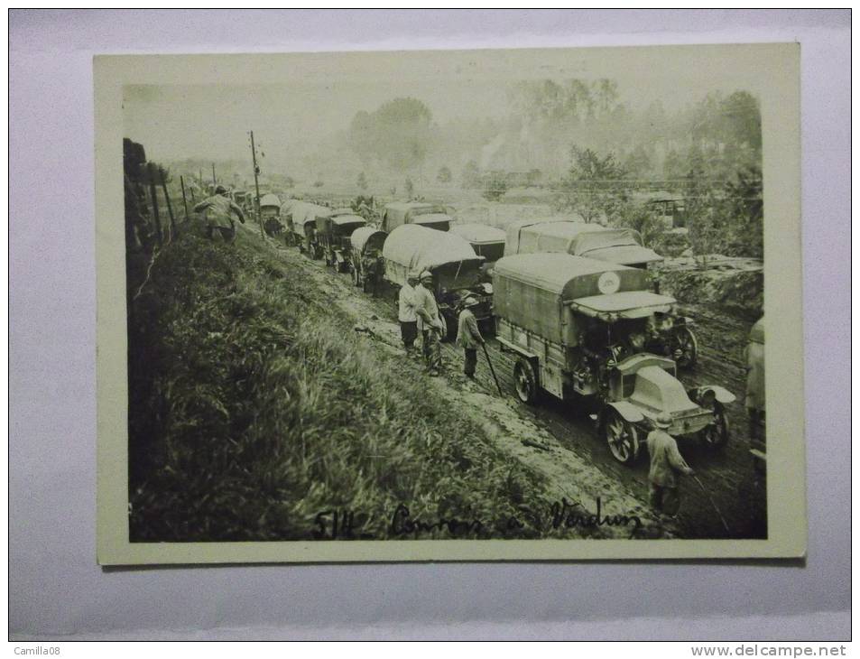 ARDENNES..VERDUN.CONVOIS DE TROUPE EN RENFORTS.PUB  LE SPORTIF DES ARDENNES ET DU NORD-EST.12X9CM. - Verdun