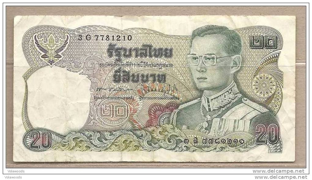 Thailandia - Banconota Circolata Da 20 Baht P-88a.9 - 1981 #19 - Tailandia