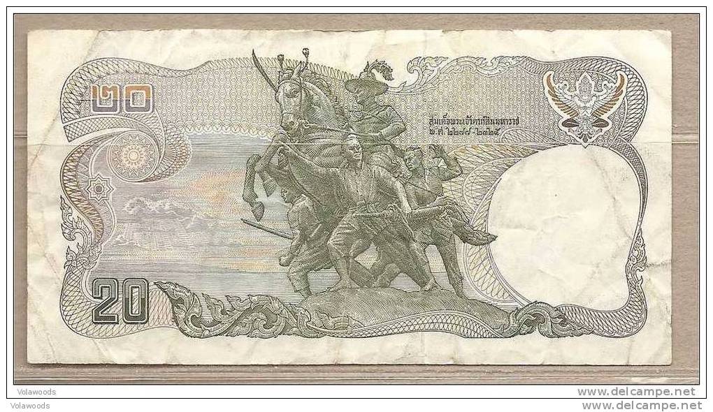 Thailandia - Banconota Circolata Da 20 Baht P-88a.9 - 1981 #19 - Tailandia