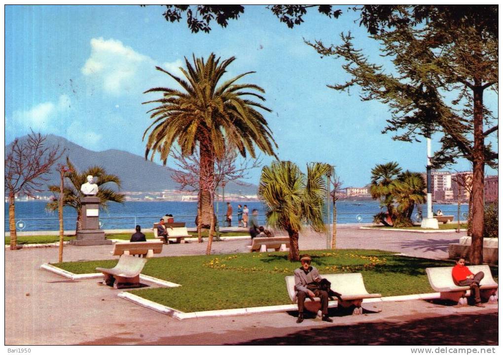 Bellissima   Cartolina   Anni 70       "  Castellammare Di Stabia - Giardini Pubblici" - Castellammare Di Stabia