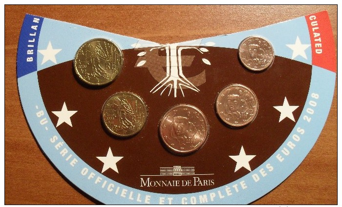 2008 - France - 10 CENT EURO, 2è Carte, 2nd Map, Scellée BU, KM 1410 - France