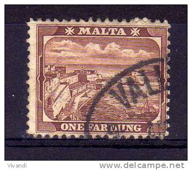 Malta - 1901 - One Farthing Definitive - Used - Malta (...-1964)