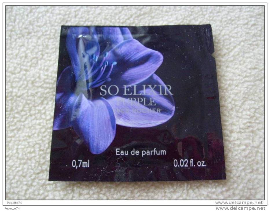 Echantillon So Elixir Purple Yves Rocher Eau De Parfum 0.7ml - Muestras De Perfumes (testers)