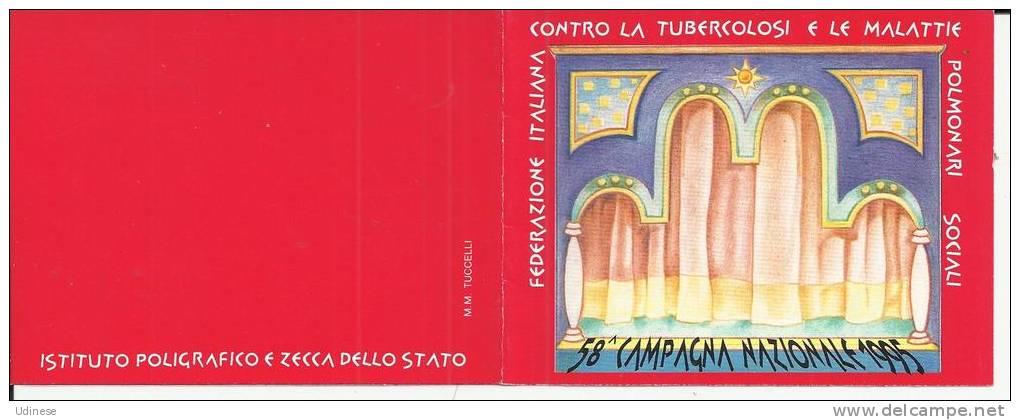 ITALIE 1995 - AGAINST TUBERCOLOSIS - MASKS - BOOKLET - NUOVO MNH MINT NEUF NUEVO - Cinderellas