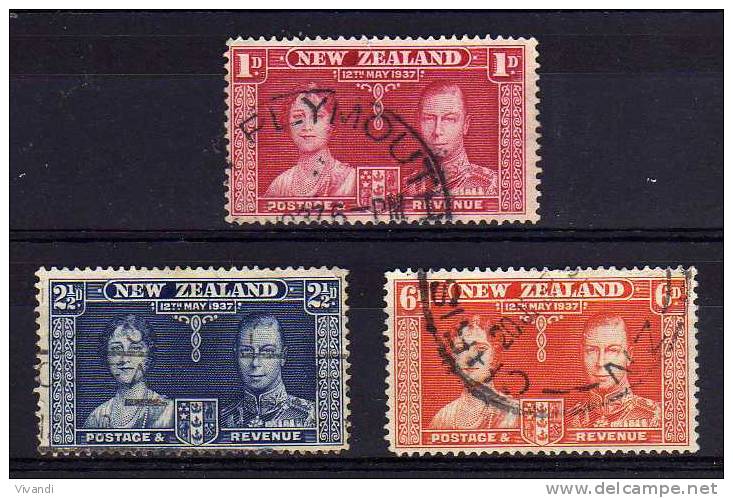 New Zealand - 1937 - Coronation - Used - Oblitérés