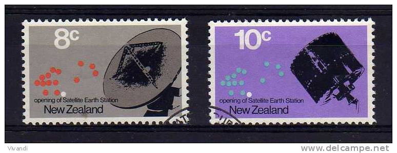 New Zealand - 1971 - Opening Of Satellite Earth Station - Used - Used Stamps