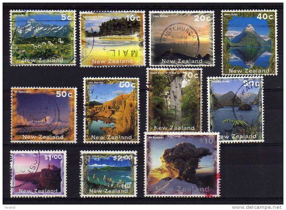 New Zealand - 1995/2000 - New Zealand Scenery (Part Set) - Used - Oblitérés