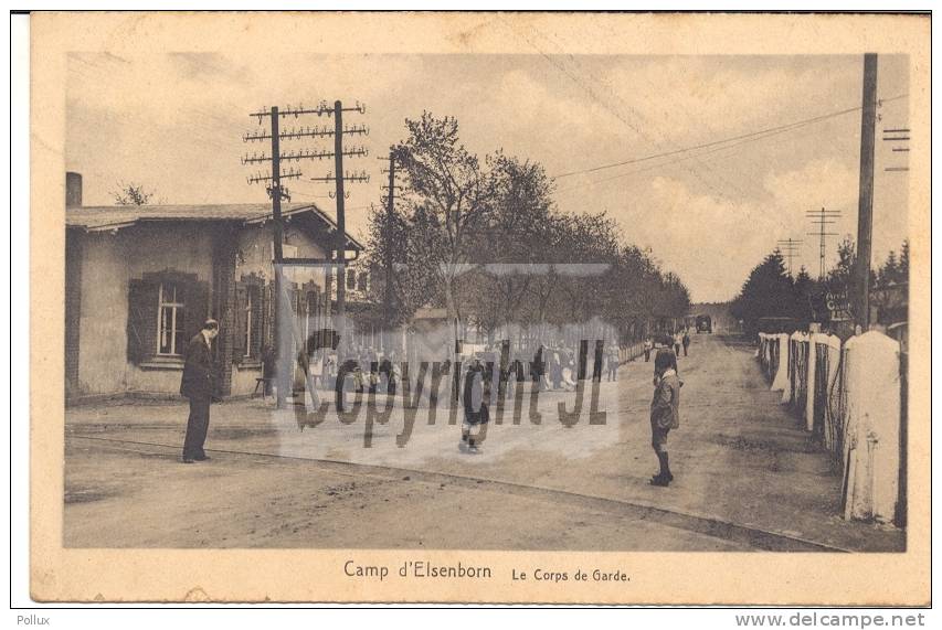 Cpa:  Camp D'Elsenborn Le Corps De Garde - Elsenborn (camp)