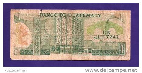 GUATEMALA 1983 Used VG  Banknote 1 Quetzal Little Torn - Guatemala
